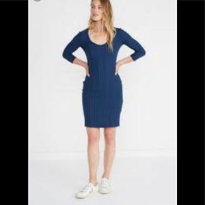 Amour Vert Navy Long Sleeve Dress NWT